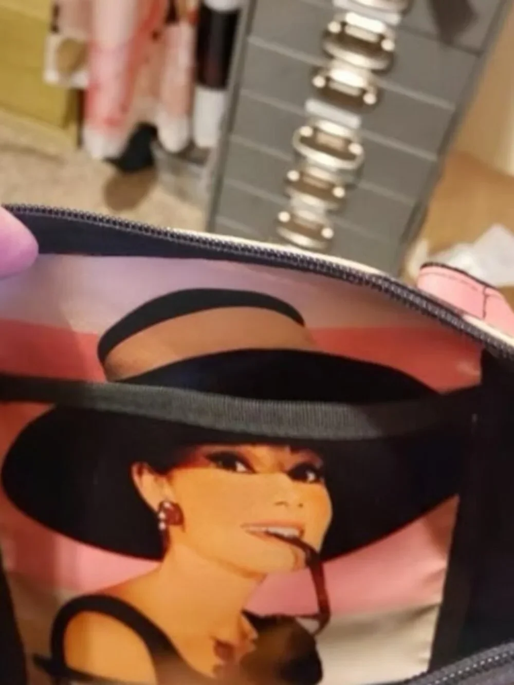 Handbag Banner Tote Purse Audrey Hepburn